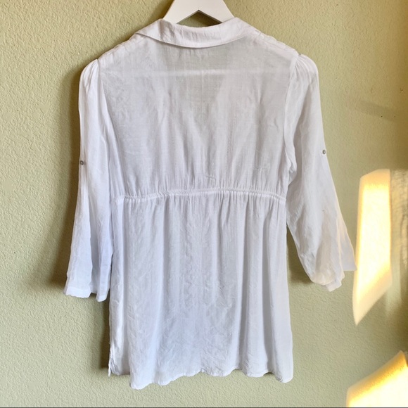 JUICY & SPICY Boho White Tunic Top - Picture 5 of 8